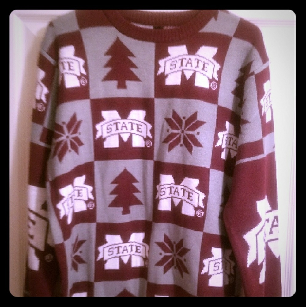 NWT Mississippi State ugly winter sweater